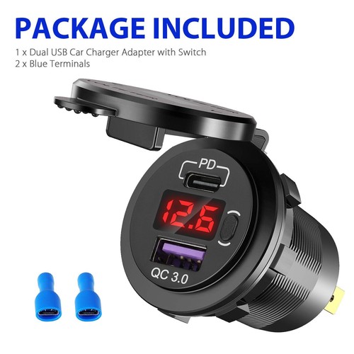 12v dual usb auto - 3.0,