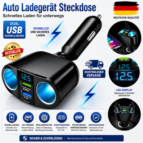 Kfz-Zigarettenanzünderadapter